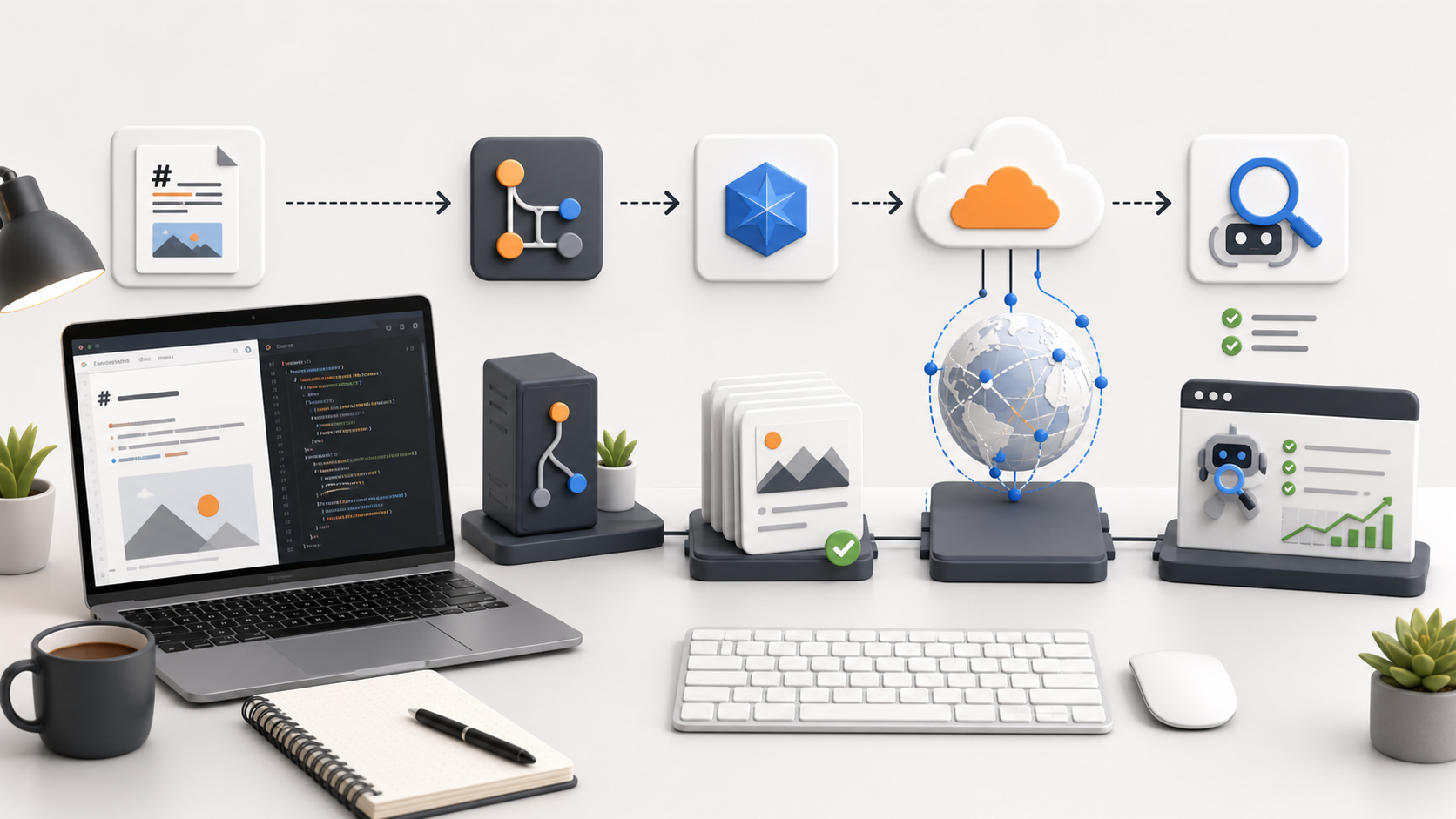 Hexo 博客从本地写作、Git 推送、Cloudflare Pages 部署到 Google 收录的完整链路